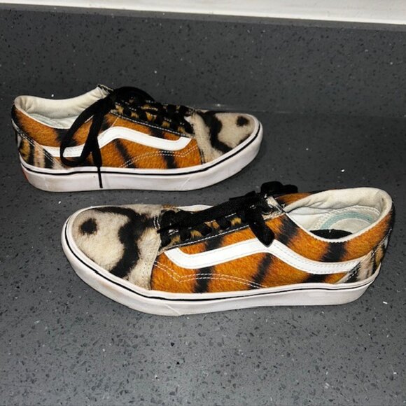 Vans Discovery Project Cat Tiger Skate Shoes Juniors Size 7 Women Size 8 - Picture 2 of 9